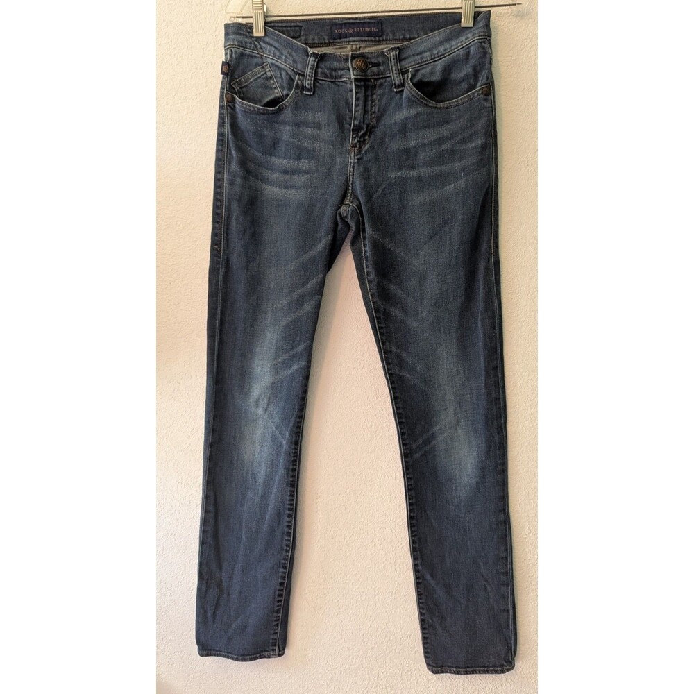 Rock & Republic Denim Jeans Women's 30x30 Blue Skinny Leg (154)